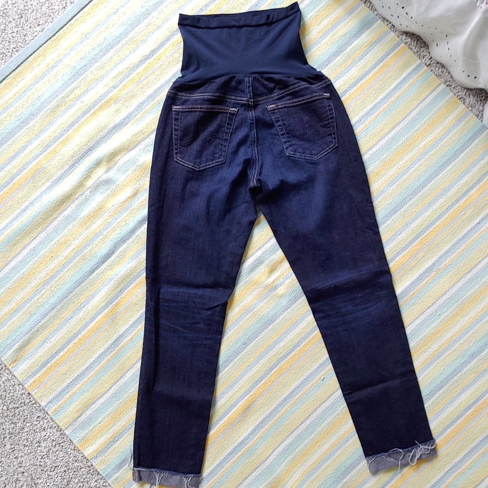 AG Adriano Goldschmied cropped skinny maternity jeans 29